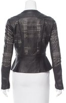 Thumbnail for your product : Parker Laser Cut Leather Jacket