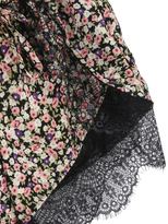 Thumbnail for your product : Choies Purple Elastic Waist Lace Floral Shorts