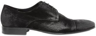 Pete Sorensen Waxed Suede Derby Lace-Up Shoes