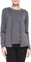 Thumbnail for your product : Lafayette 148 New York Fine-Gauge Merino Cardigan Sweater & Tank Top