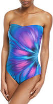 Thumbnail for your product : Gottex Belle Fleur Printed Bandeau One-Piece Swimsuit