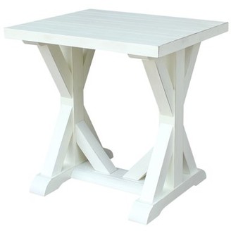 International Concepts Aspen Plank End Table - Seashell