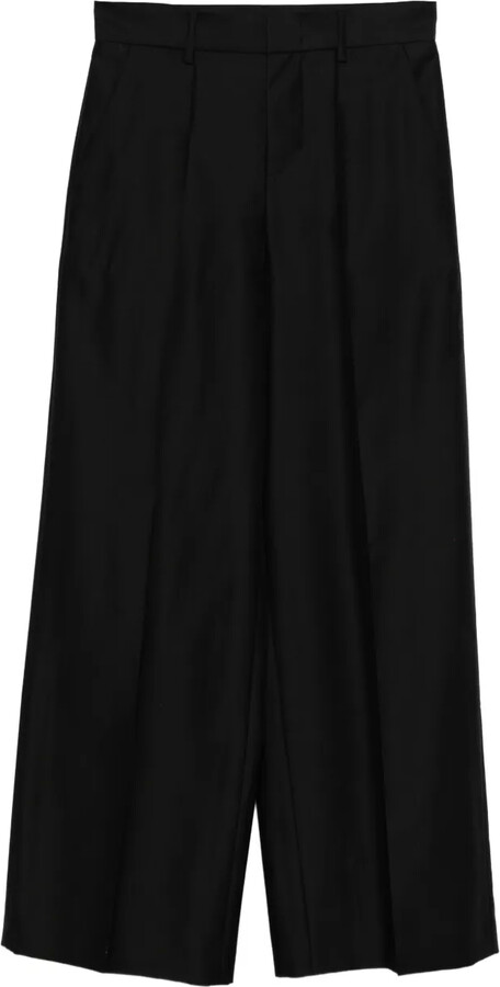 Alberta Ferretti Pleat-Detail Trousers