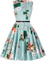 Thumbnail for your product : GRACE KARIN Womens Solid Color Retro Ball Gown Prom Dresses(S,Floral 54)