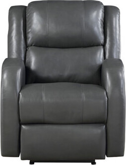Latitude Run Modern Living Room Furniture 1Pc Power Reclining Chair Faux Leather Upholstery Plush Seating Solid Wood Frame