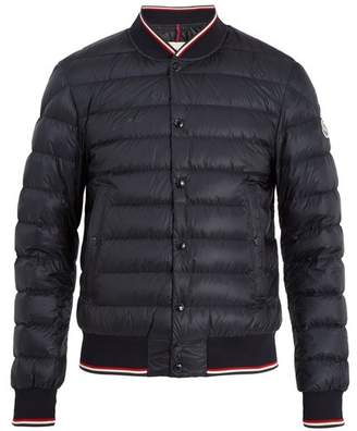 Moncler Aubry Quilted Down Bomber Jacket - Mens - Navy