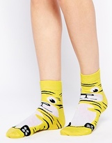 Thumbnail for your product : ASOS Tiger Ankle Socks