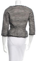 Thumbnail for your product : Christian Dior Collarless Textured Blazer