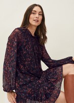 Thumbnail for your product : Phase Eight Keleigh Floral Chiffon Bell Sleeve Dress