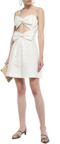 Thumbnail for your product : Zimmermann Corsage Bow-embellished Cutout Linen Mini Dress