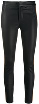 Thumbnail for your product : Drome Contrast Band Skinny Leather Trousers
