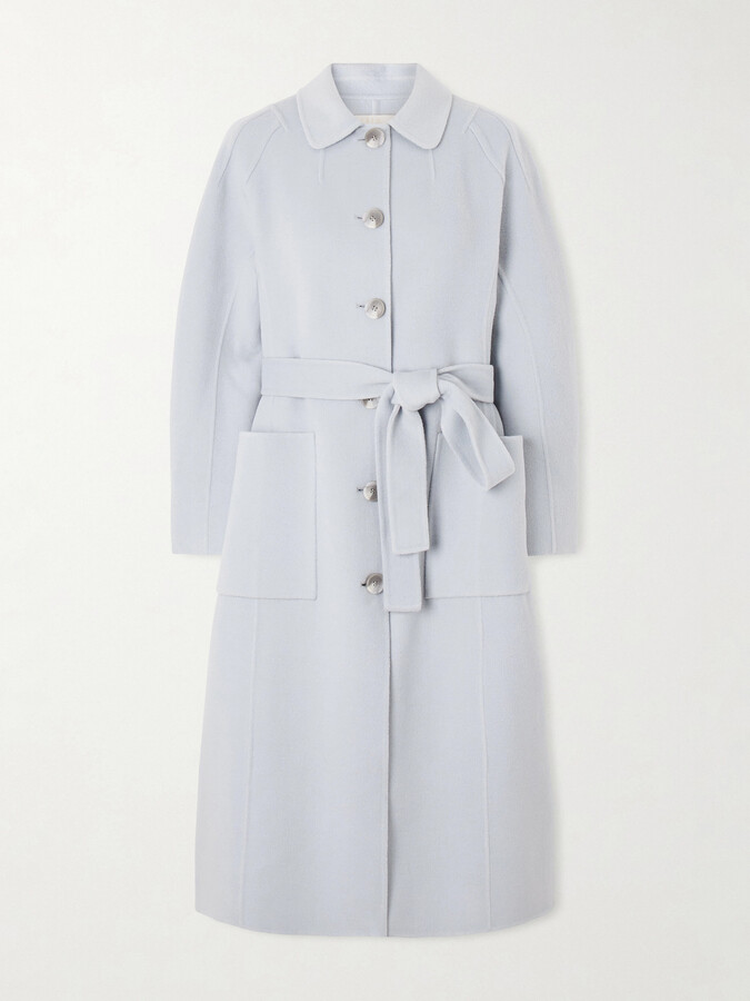 Ulla Johnson Lisbeth Brushed Wool-blend Coat - Blue