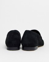 Thumbnail for your product : ASOS DESIGN DESIGN Motion suede loafers in black