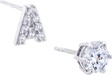 Diamonique X Jennifer Miller Initial Stud Earrings, Sterling