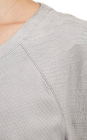 Thumbnail for your product : Vince Snake-Embossed Leather Tee