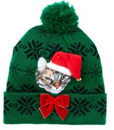 Thumbnail for your product : Bioworld Holiday Light Up Cat Beanie