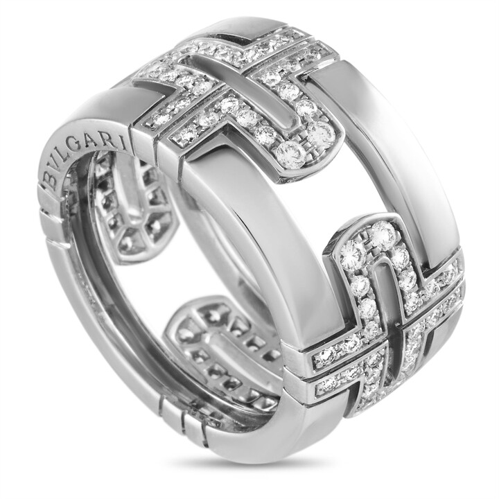 DiamondJewelryNY Rings Sterling Silver Negative Space Double V Ring