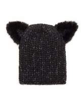 Thumbnail for your product : Eugenia Kim Knit Hat W/Cat Ears, Black