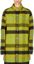 Plaid Oversized Button-Up Jackets 