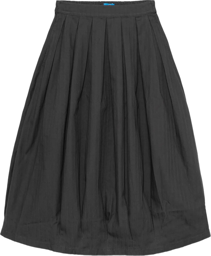 SPORT b. by agnès b. Pleated Cotton Skirt