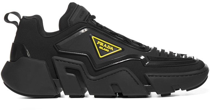 prada techno stretch fabric sneakers