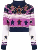 Thumbnail for your product : Paco Rabanne Star-Intarsia Knit Jumper