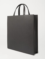 Thumbnail for your product : Valextra Pebble-Grain Leather Tote Bag - Men - Gray