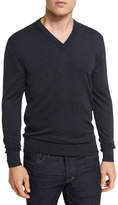 Thumbnail for your product : Tom Ford Merino Wool V-Neck Sweater, Navy