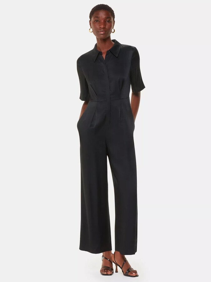 Whistles Petite Cosima Linen Jumpsuit ShopStyle