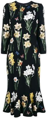Dolce & Gabbana floral longsleeved dress