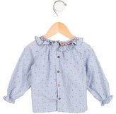 Thumbnail for your product : Jacadi Girls' Striped Embroidered Top