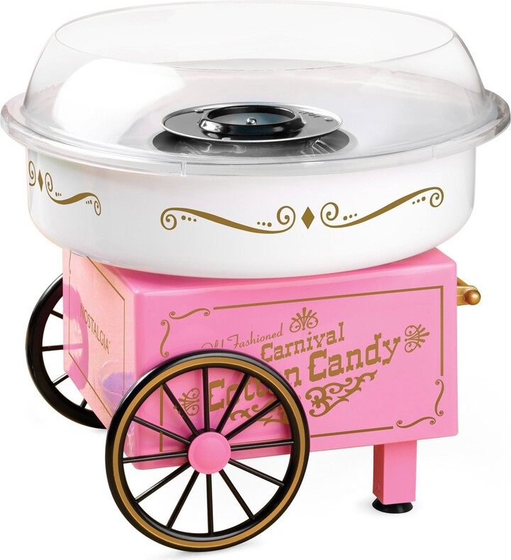 Nostalgia PCM306PK Vintage Hard & SugarFree Candy Cotton Candy Maker