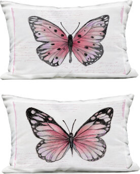 Prowling Through Palms 2 Piece Outdoor Printed Pillow Set, design by Janet Tava