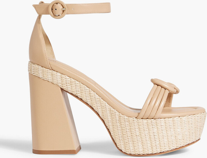 Alexandre Birman Vicky 120 leather platform sandals