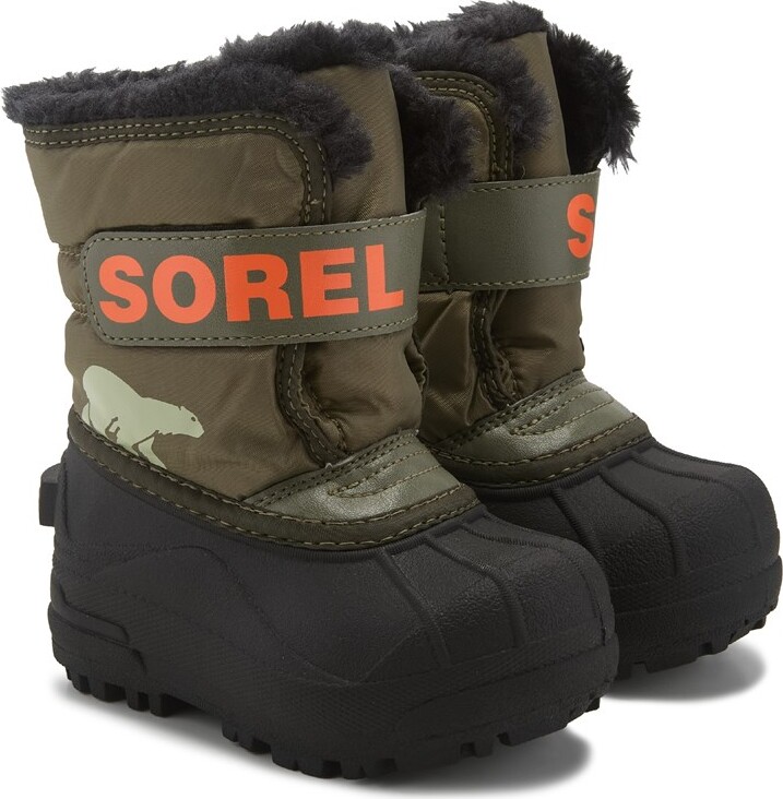 Sorel Kids' Snow Commander Waterproof Winter Boot Toddler Boots