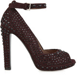 Thumbnail for your product : Alaia Embellished suede pumps