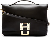 Thumbnail for your product : Sophie Hulme Black Leather Messenger Bag