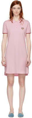 Kenzo Pink Tiger Crest Polo Dress