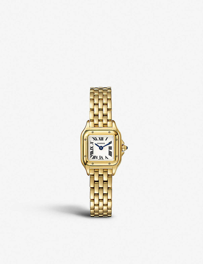 cartier ladies 18ct yellow gold panthere ronde watch