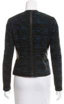 Thumbnail for your product : Rebecca Taylor Leather-Trimmed Bouclé Jacket