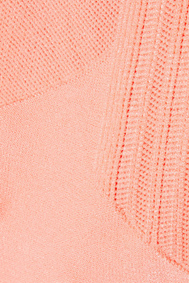 Cushnie Cutout Paneled Stretch-Knit Dress
