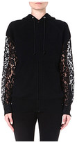 Thumbnail for your product : Sacai Lace-sleeved hooded jacket