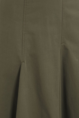 Brunello Cucinelli Asymmetric Cotton-blend Twill Skirt
