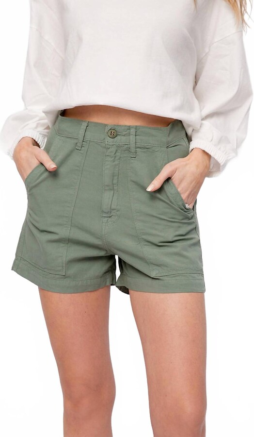 NSF Sabine High Waisted Short In Sulpher Stone