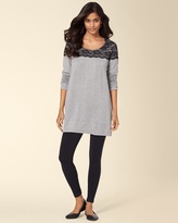 Thumbnail for your product : Soma Intimates Divine Terry Lace Yoke Swing Tunic Heather Silver