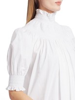 Thumbnail for your product : Adam Lippes Smocked Highneck Dress