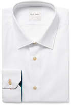 Thumbnail for your product : Paul Smith White Slim-Fit Contrast-Cuff Cotton-Poplin Shirt - Men - White