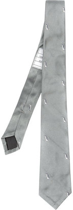 Thom Browne penguin embroidered tie