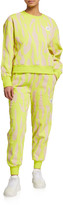 Thumbnail for your product : adidas by Stella McCartney Printed Drawstring Sweatpants