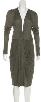 A.L.C. Long Sleeve Midi Dress Olive Long Sleeve Midi Dress